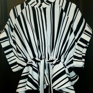 Black & White Stripped Blazer